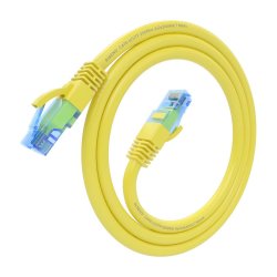 AISENS - CABLE DE RED LATIGUILLO RJ45 CAT.6 UTP AWG26 CCA, AMARILLO, 0.75M
