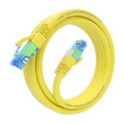 AISENS - CABLE DE RED LATIGUILLO RJ45 CAT.6 UTP AWG26 CCA, AMARILLO, 2.0M