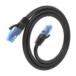 AISENS - CABLE DE RED LATIGUILLO RJ45 CAT.6 UTP AWG26 CCA, NEGRO, 0.75M