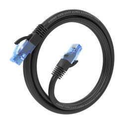 AISENS - CABLE DE RED LATIGUILLO RJ45 CAT.6 UTP AWG26 CCA, NEGRO, 1.5M
