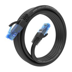 AISENS - CABLE DE RED LATIGUILLO RJ45 CAT.6 UTP AWG26 CCA, NEGRO, 3.0M