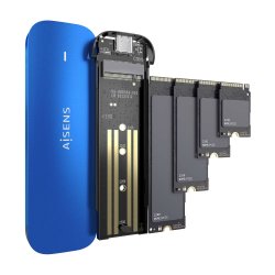 AISENS - CAJA EXTERNA M.2 (NGFF) ASM2-026BLU NVMe A USB3.2 GEN2, AZUL