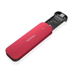 AISENS - CAJA EXTERNA M.2 (NGFF) ASM2-027RED NVMe A USB3.2 GEN2, ROJO