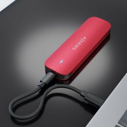 AISENS - CAJA EXTERNA M.2 (NGFF) ASM2-027RED NVMe A USB3.2 GEN2, ROJO